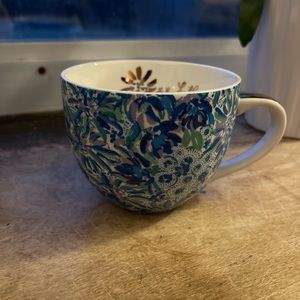 Lilly Pulitzer Floral Teacup - Blue, Green and Purple